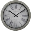 Clayre & Eef 6KL0805 Horloge murale Gris Ø 30x4 cm - 1xAA