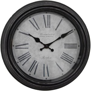 Clayre & Eef 6KL0807 Horloge murale Marron Gris...