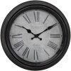 Clayre & Eef 6KL0807 Horloge murale Marron Gris Ø 29x5 cm - 1xAA