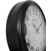 Clayre & Eef 6KL0810 Horloge murale noir beige Ø 40x7 cm - 1xAA