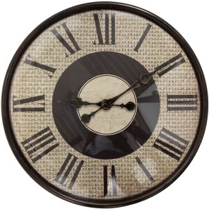 Clayre & Eef 6KL0814 Horloge murale Marron Beige...