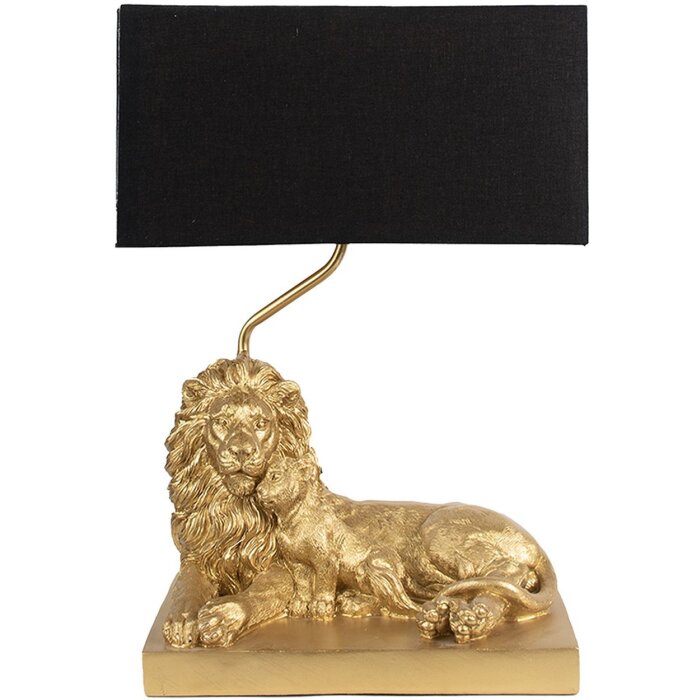 Clayre & Eef 6LMC0064 Lampe de table 32x22x44 cm E27-max 1x60W Lion