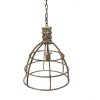 Clayre & Eef 6LMP784 Lampe à suspendre Beige Ø 39x47 cm E27-max 1x40W