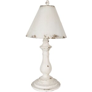 Clayre & Eef 6LMP787 Lampe de table blanc Ø...