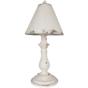 Clayre & Eef 6LMP787 Lampe de table blanc Ø...