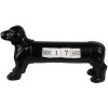 Clayre & Eef 6PR3862 Calendrier Chien noir 31x8x15 cm