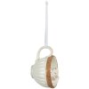 Clayre & Eef 6PR3903 Suspension Souris dans une tasse (set de 2) Beige, Marron 10x7x6 cm