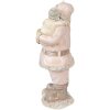 Clayre & Eef 6PR3933 Décoration de Noël statue de Père Noël rose 10x8x21 cm