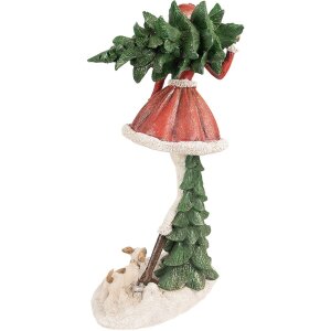 Clayre & Eef 6PR3942 Décoration Fille Rouge Vert 25x17x43 cm