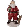 Clayre & Eef 6PR3946 Décoration de Noël statue de Père Noël rouge 16x14x26 cm