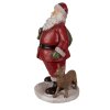 Clayre & Eef 6PR3946 Décoration de Noël statue de Père Noël rouge 16x14x26 cm