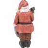 Clayre & Eef 6PR4933 Décoration de Noël statue de Père Noël rouge 17x13x40 cm