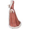 Clayre & Eef 6PR4935 Décoration de Noël statue dange rouge 26x20x40 cm