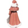 Clayre & Eef Décoration de Noël Statue du Père Noël rouge, blanc 16x16x31 cm