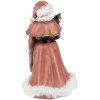 Clayre & Eef Décorations de Noël Statue du Père Noël rouge, blanc 14x12x23 cm