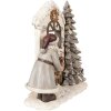 Clayre & Eef 6PR4950 Décorations de Noël Père Noël LED blanc rouge 22x10x23 cm