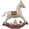 Clayre & Eef 6PR4971 Décoration Cheval à bascule Gris 18x4x18 cm