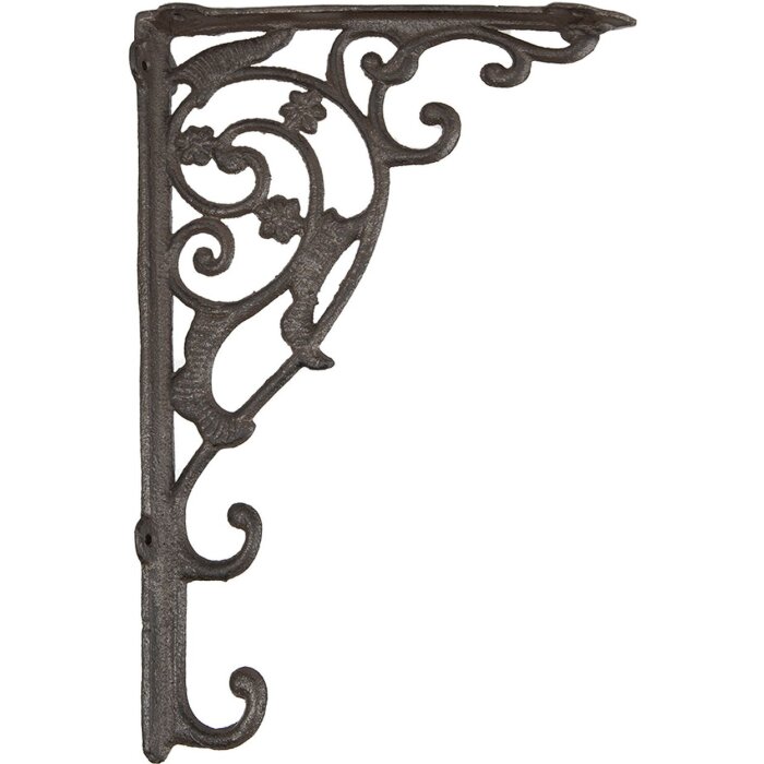 Clayre & Eef 6Y1763 Equerre détagère marron 4x33x21 cm