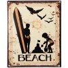 Clayre & Eef 6Y5204 Plaque de texte jaune 20x1x25 cm Beach