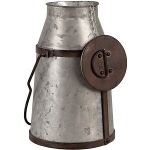 Clayre & Eef 6Y5401 Décor Pot à lait Gris Marron 20x18x26-36 cm