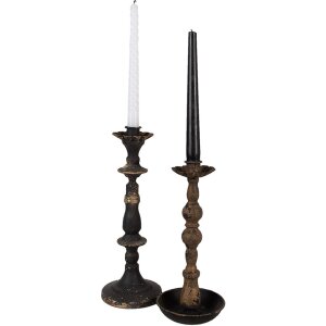 Clayre & Eef 6Y5454 Chandelier noir doré Ø 11x30 cm