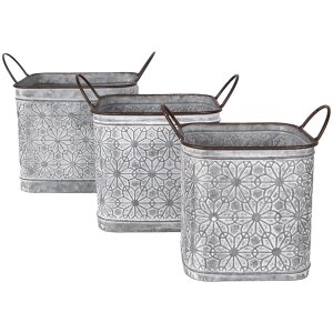 Clayre & Eef 6Y5461 Set de pots de fleurs pour...