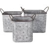 Clayre & Eef 6Y5461 Set de pots de fleurs pour lintérieur (3 pièces)