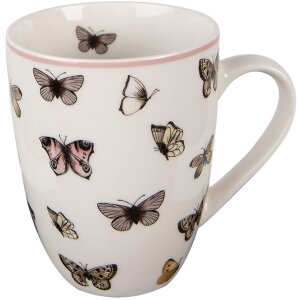 Clayre & Eef BPDMU Tasse blanche rose 350 ml