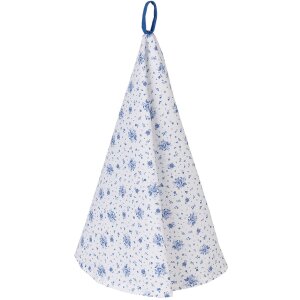 Clayre & Eef BRB48 Torchon Blanc Bleu Ø 80 cm...