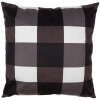 Clayre & Eef BWX23 Housse de coussin noir blanc 45x45 cm