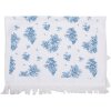 Clayre & Eef CTBRB Serviette dinvité Blanc Bleu 40x66 cm