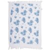 Clayre & Eef CTBRB Serviette dinvité Blanc Bleu 40x66 cm