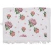 Clayre & Eef CTVTG Serviette dinvité blanc rose 40x66 cm