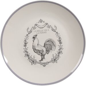 Clayre & Eef DFRDP Vaisselle Assiette plate blanche...