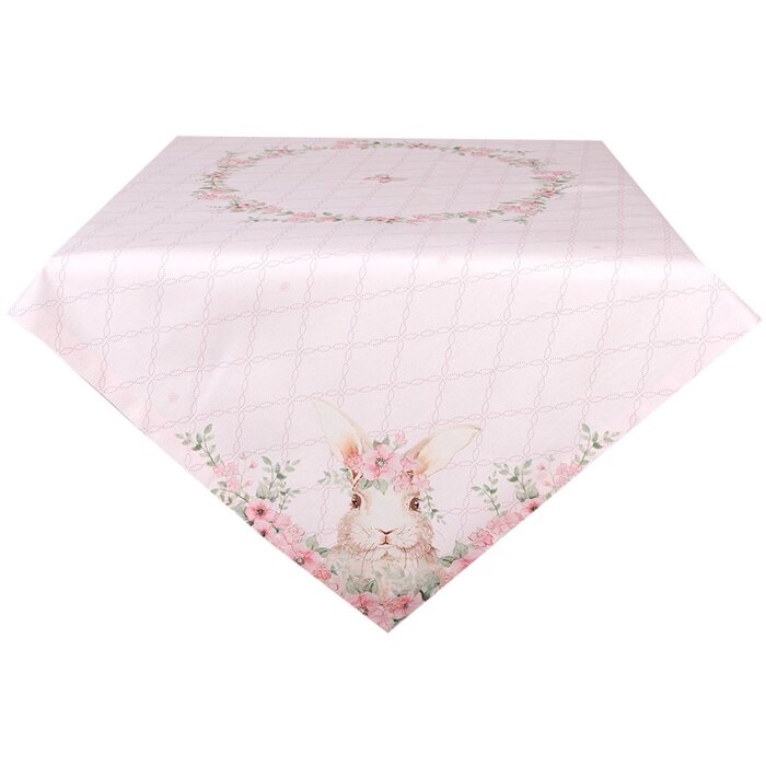 Clayre & Eef FEB01-1 Nappe Carrée Rose 100x100 cm