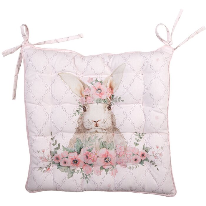 Clayre & Eef FEB29-1 Coussin de chaise en mousse rose 40x40x4 cm