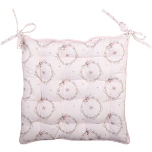 Clayre & Eef FEB29-1 Coussin de chaise en mousse rose 40x40x4 cm