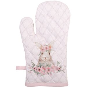 Clayre & Eef FEB44-1 Gants de four rose 18x30 cm