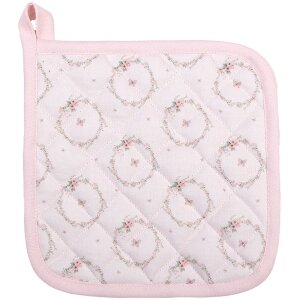 Clayre & Eef FEB45-1 Manique rose 20x20 cm lapin en...