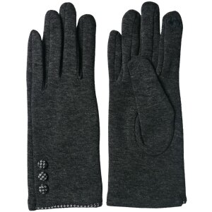 Juleeze JZGL0048G Gants dhiver Gris 8x24 cm