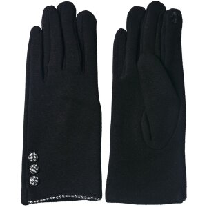 Juleeze JZGL0048Z Gants dhiver Noir 8x24 cm