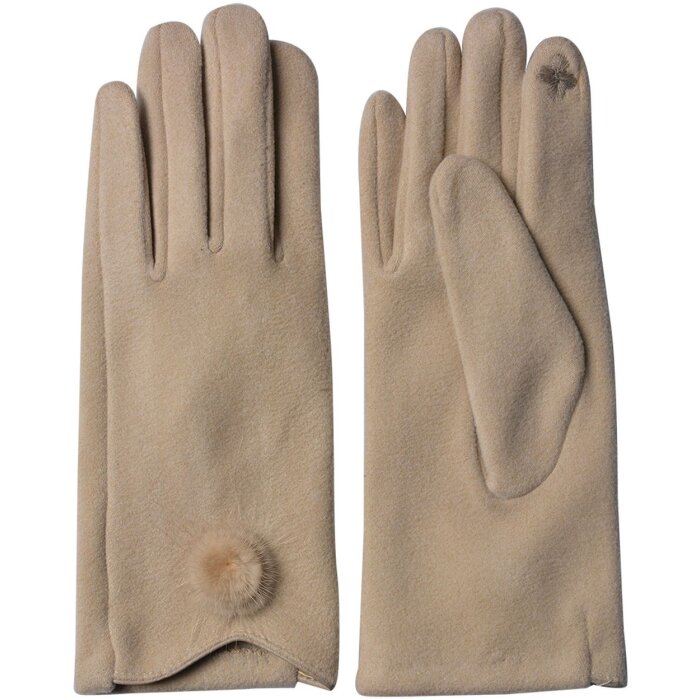 Juleeze JZGL0054BE Gants dhiver Beige 9x24 cm