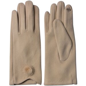 Juleeze JZGL0054BE Gants dhiver Beige 9x24 cm