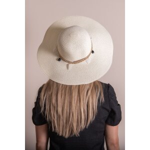 Juleeze JZHA0098W Chapeau pour femme Blanc