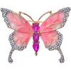 Juleeze JZPI0092 Broche papillon rose