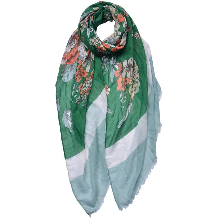 Juleeze JZSC0684GR Écharpe Femme Motif Vert 85x180 cm