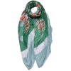 Juleeze JZSC0684GR Écharpe Femme Motif Vert 85x180 cm