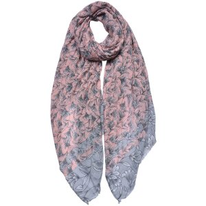 Juleeze JZSC0685P Écharpe Femme Motif Rose 85x180 cm