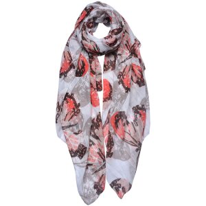 Juleeze JZSC0689G Écharpe Femme Motif Gris 90x180 cm