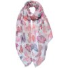 Juleeze JZSC0697 Écharpe Femme Motif Rose 70x180 cm